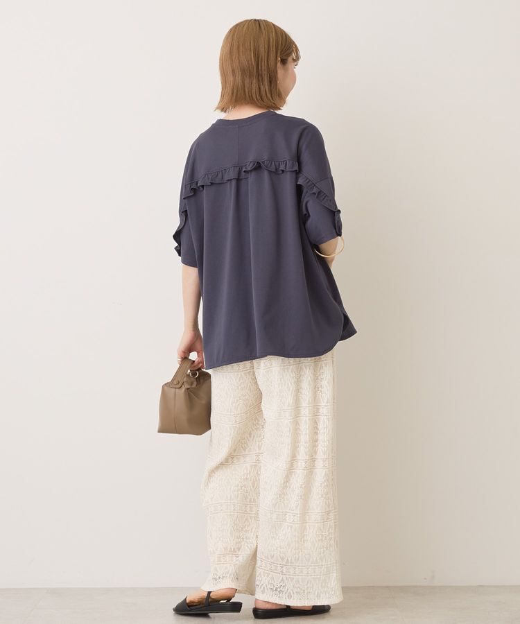 AMERICAN HOLIC「バックフリルラウンドカットプルオーバー」|Tシャツ・カットソー|