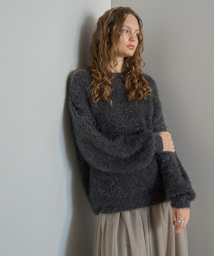 AMERICAN HOLIC「【WEB限定】フェザーゆるニットプルオーバー」|ニット・セーター|