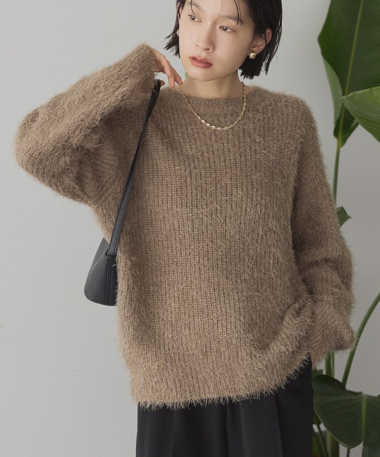AMERICAN HOLIC「【WEB限定】フェザーゆるニットプルオーバー」|ニット・セーター|