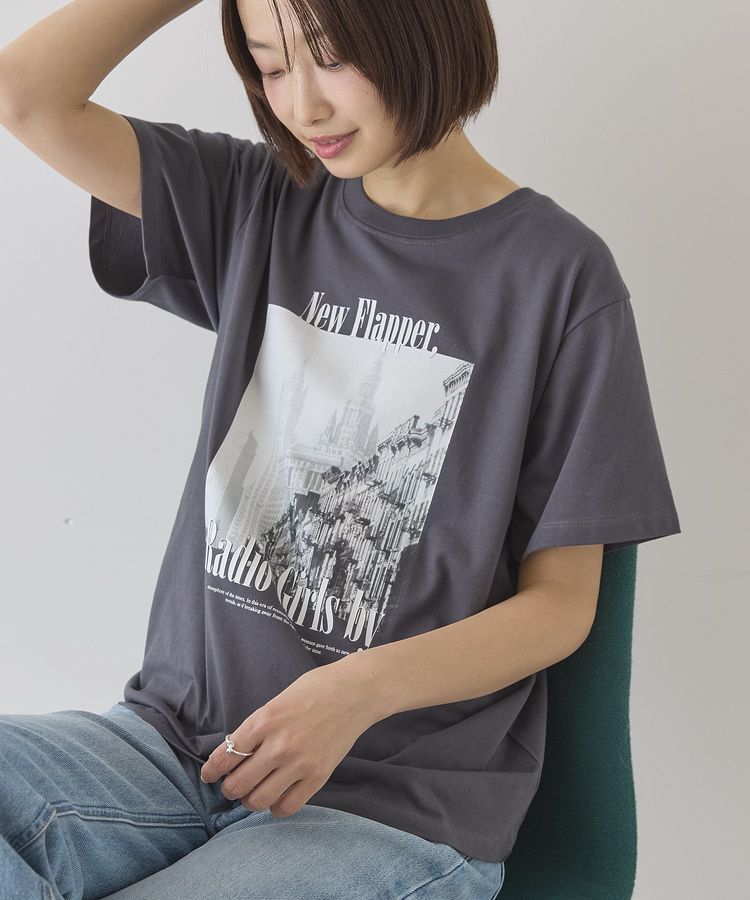 AMERICAN HOLIC「フォトプリント半袖Tシャツ」|Tシャツ・カットソー|