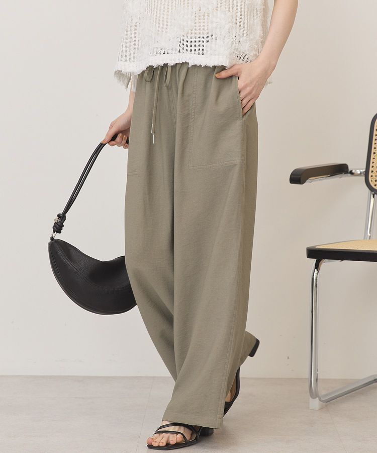 AMERICAN HOLIC「【接触冷感】ベイカーリラックスパンツ【WEB限定カラー有り】」|その他|Khaki