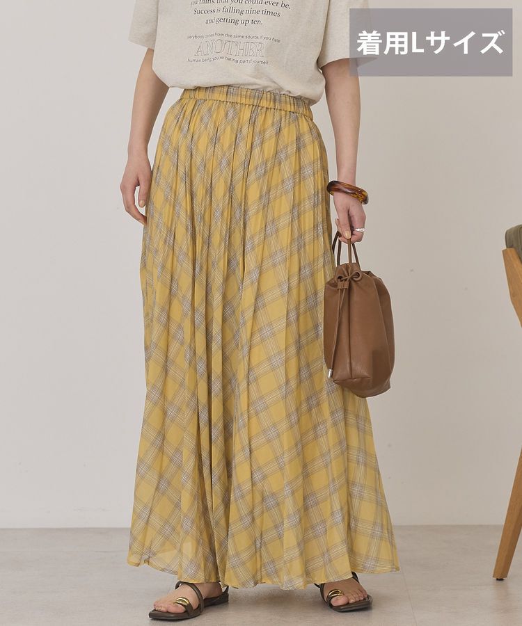 AMERICAN HOLIC「【選べる丈】チェックシアープリーツスカート」|スカート|