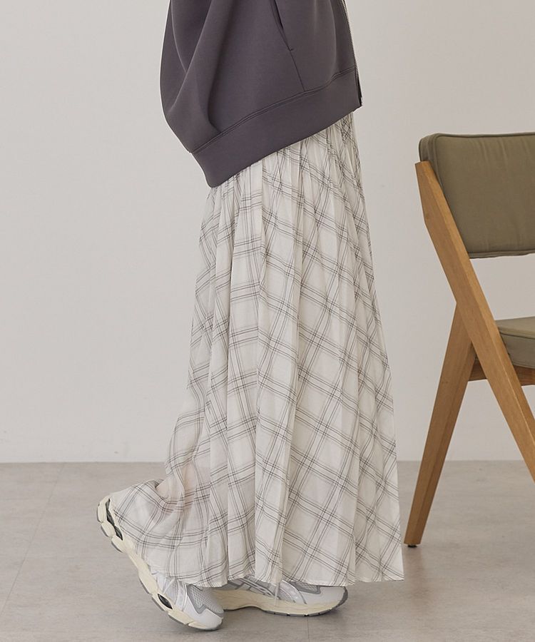 AMERICAN HOLIC「【選べる丈】チェックシアープリーツスカート」|スカート|