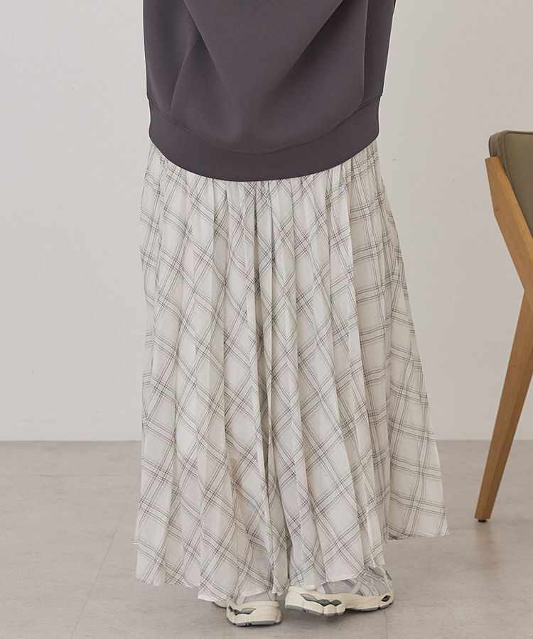 AMERICAN HOLIC「【選べる丈】チェックシアープリーツスカート」|スカート|