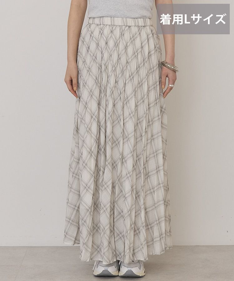 AMERICAN HOLIC「【選べる丈】チェックシアープリーツスカート」|スカート|