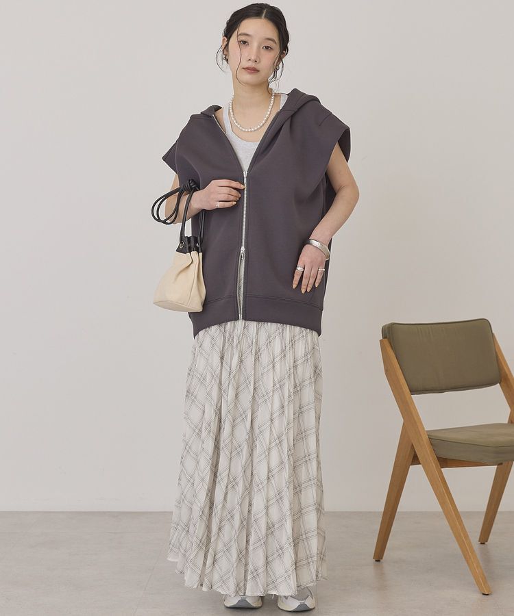 AMERICAN HOLIC「【選べる丈】チェックシアープリーツスカート」|スカート|