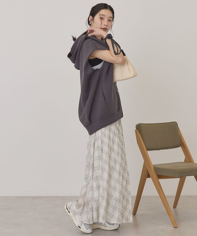 AMERICAN HOLIC「【選べる丈】チェックシアープリーツスカート」|スカート|