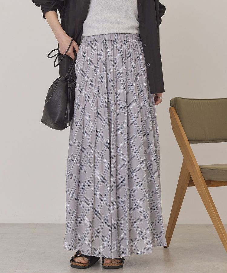 AMERICAN HOLIC「【選べる丈】チェックシアープリーツスカート」|スカート|