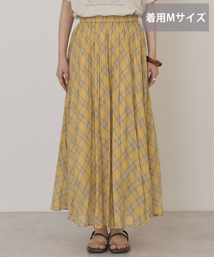 AMERICAN HOLIC「【選べる丈】チェックシアープリーツスカート」|スカート|