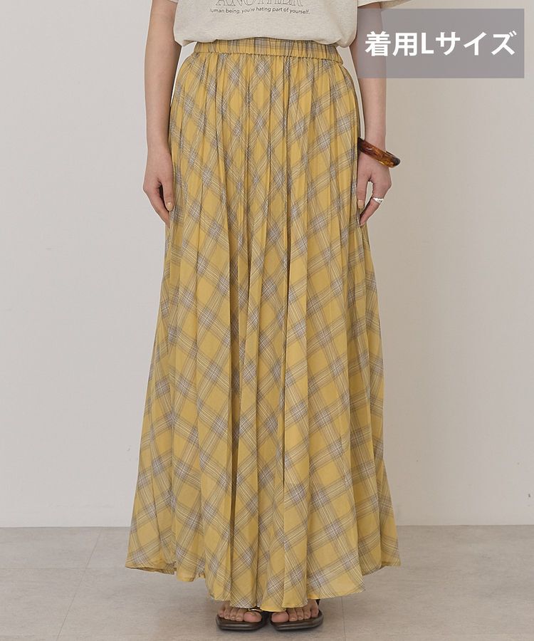 AMERICAN HOLIC「【選べる丈】チェックシアープリーツスカート」|スカート|