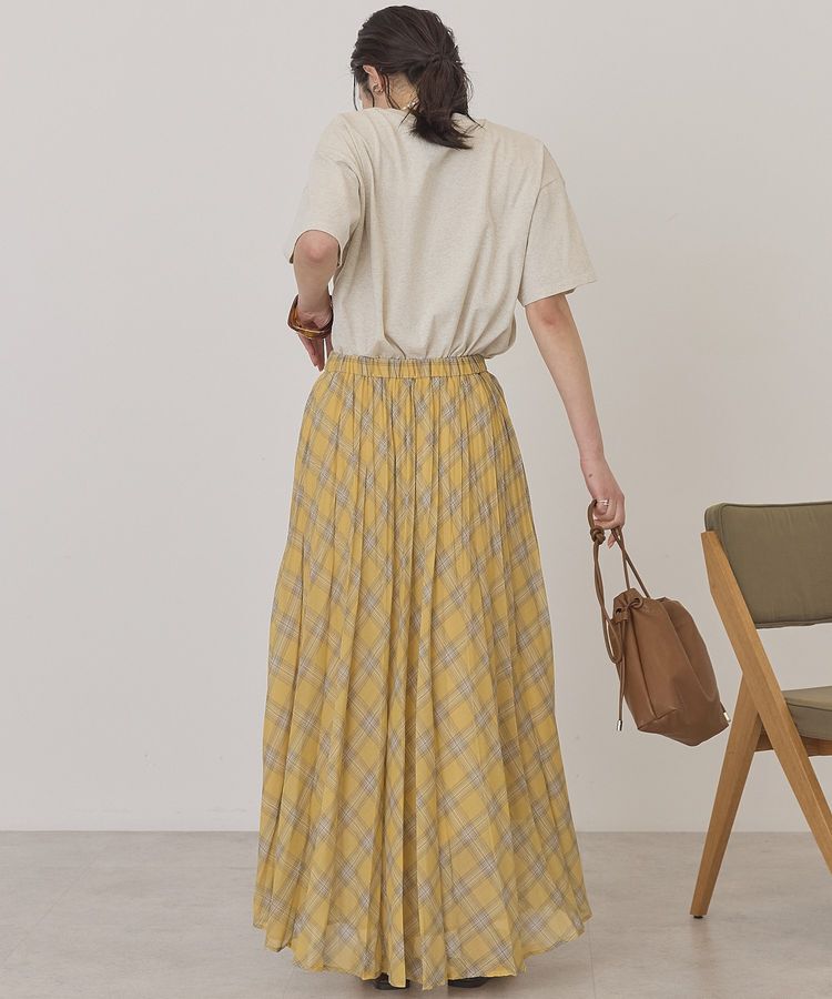 AMERICAN HOLIC「【選べる丈】チェックシアープリーツスカート」|スカート|