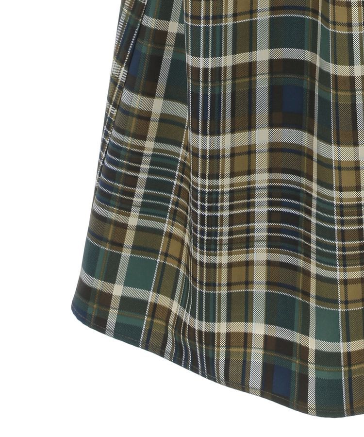 Green Parks「Zip チェックキャミワンピース」|ワンピース|