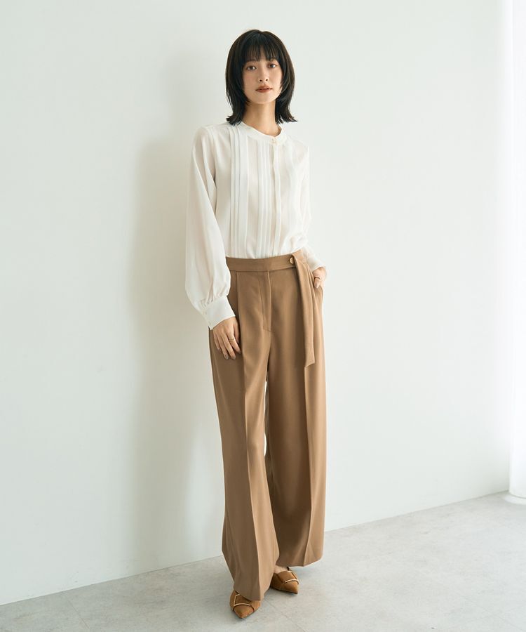 YECCA VECCA「タックデザインブラウス」|シャツ・ブラウス|