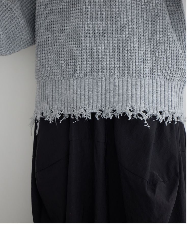 Editt by YECCA VECCA「ダメージルーズニット」|ニット・セーター|