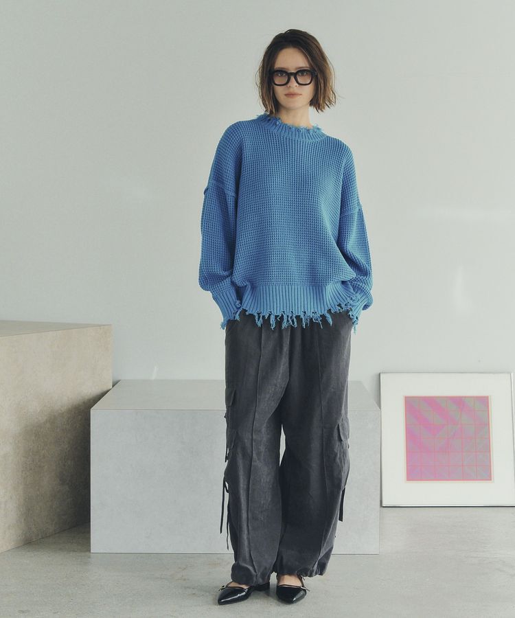 Editt by YECCA VECCA「ダメージルーズニット」|ニット・セーター|