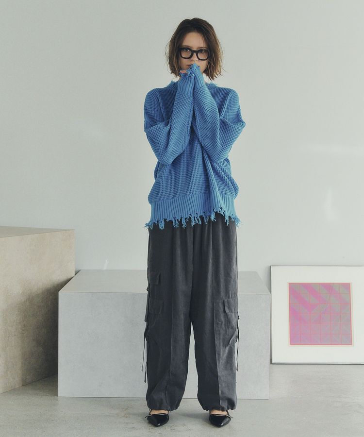 Editt by YECCA VECCA「ダメージルーズニット」|ニット・セーター|