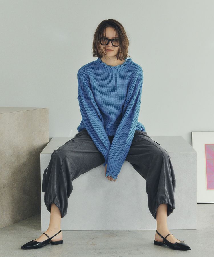 Editt by YECCA VECCA「ダメージルーズニット」|ニット・セーター|