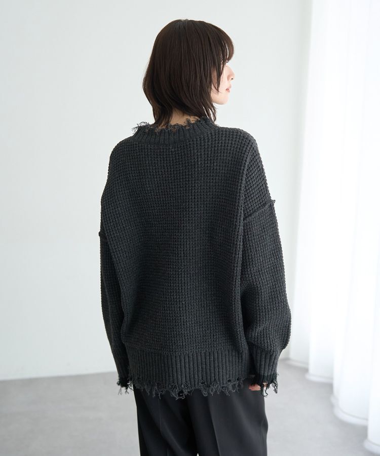 Editt by YECCA VECCA「ダメージルーズニット」|ニット・セーター|