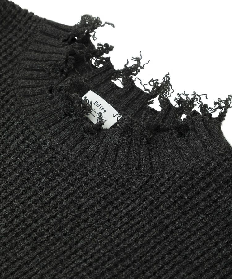 Editt by YECCA VECCA「ダメージルーズニット」|ニット・セーター|