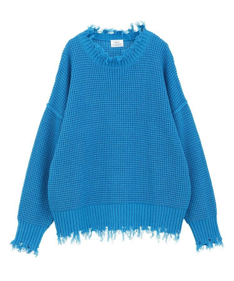 Editt by YECCA VECCA「ダメージルーズニット」|ニット・セーター|