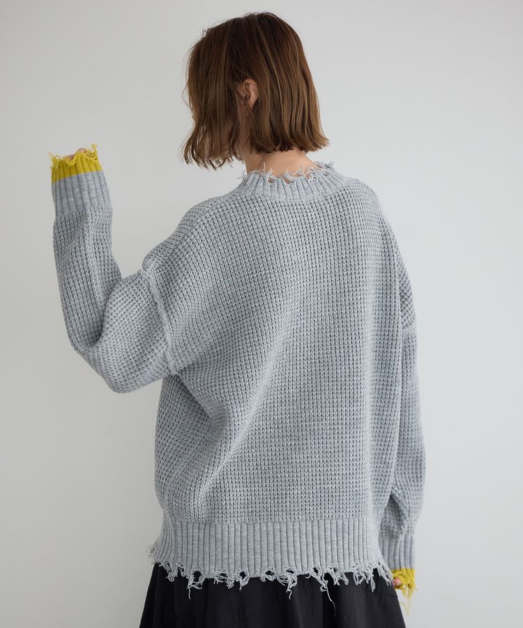 Editt by YECCA VECCA「ダメージルーズニット」|ニット・セーター|