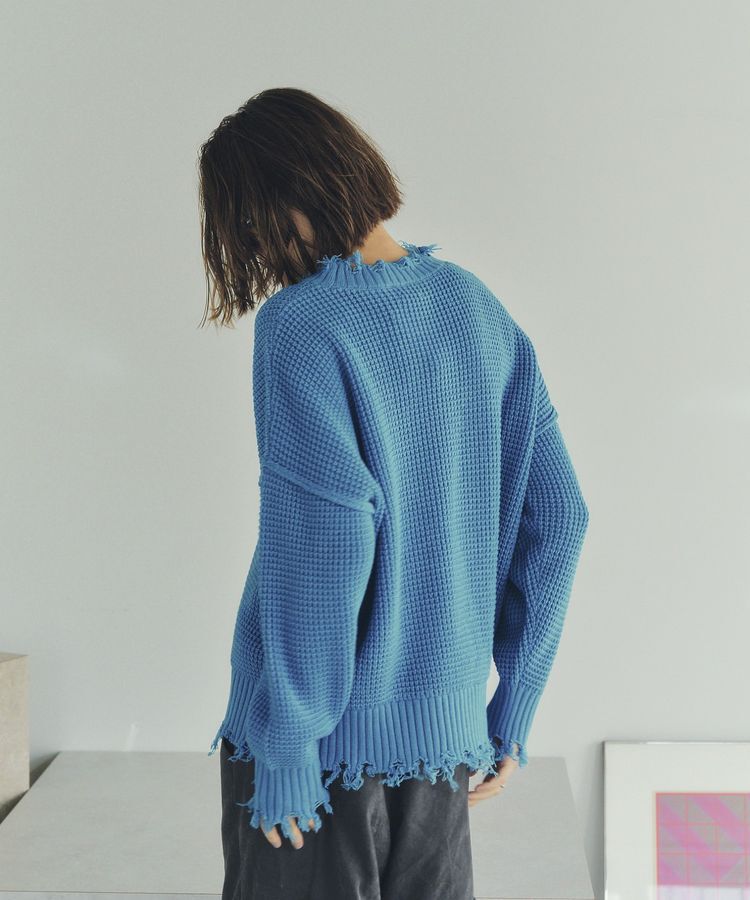 Editt by YECCA VECCA「ダメージルーズニット」|ニット・セーター|