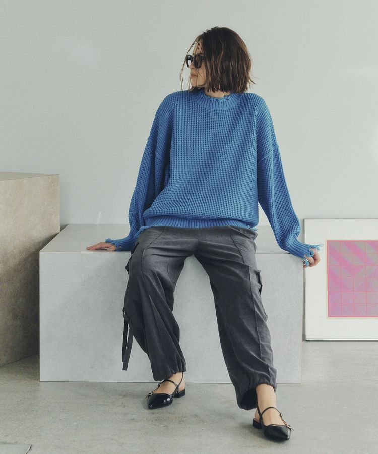 Editt by YECCA VECCA「ダメージルーズニット」|ニット・セーター|