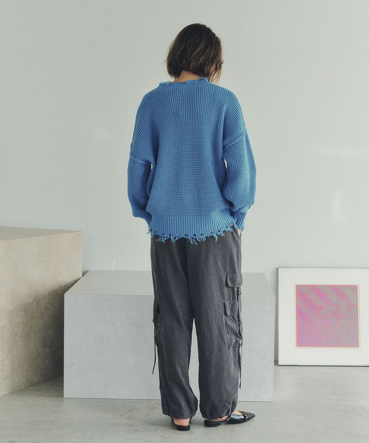 Editt by YECCA VECCA「ダメージルーズニット」|ニット・セーター|