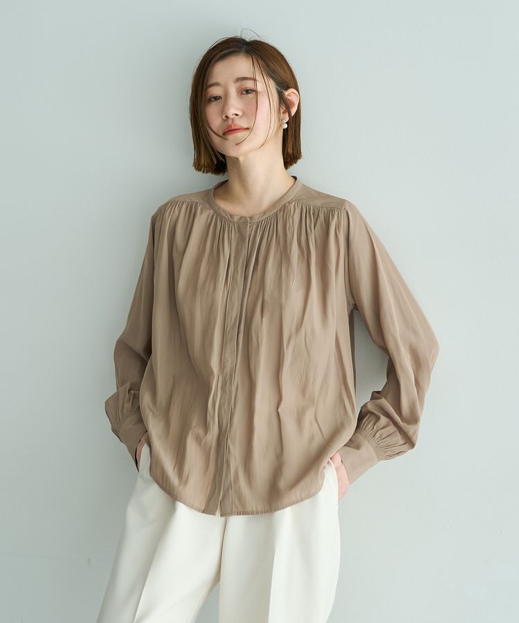 YECCA VECCA「ギャザーブラウス」|シャツ・ブラウス|