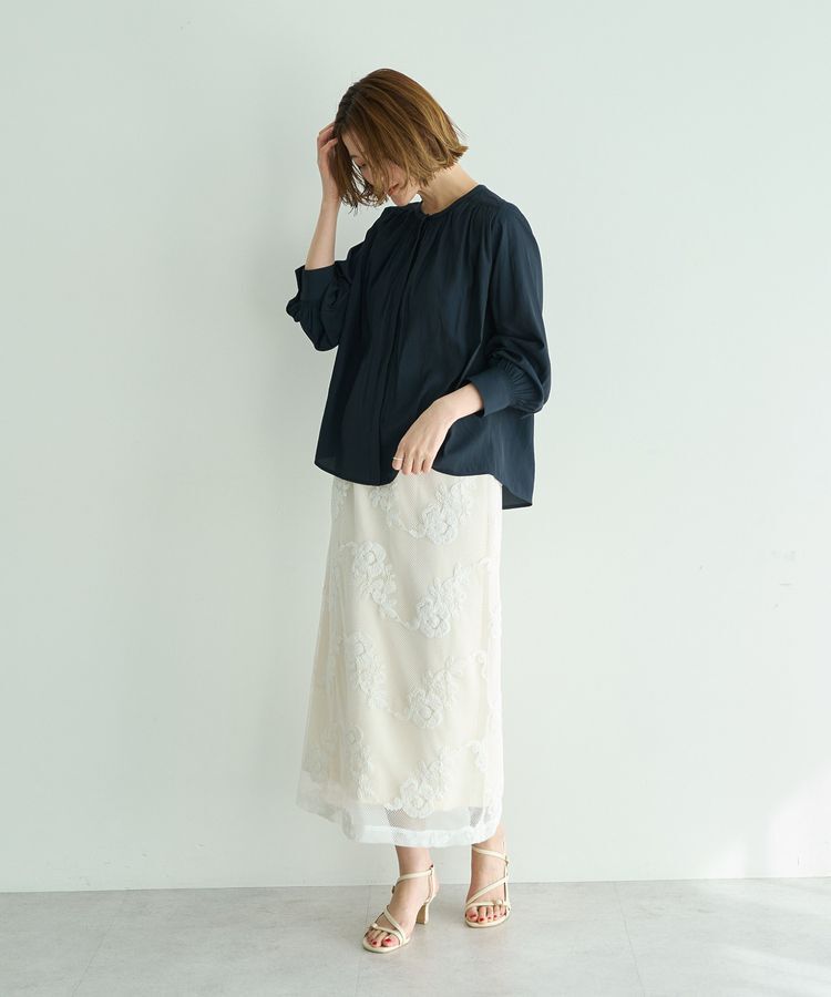 YECCA VECCA「ギャザーブラウス」|シャツ・ブラウス|
