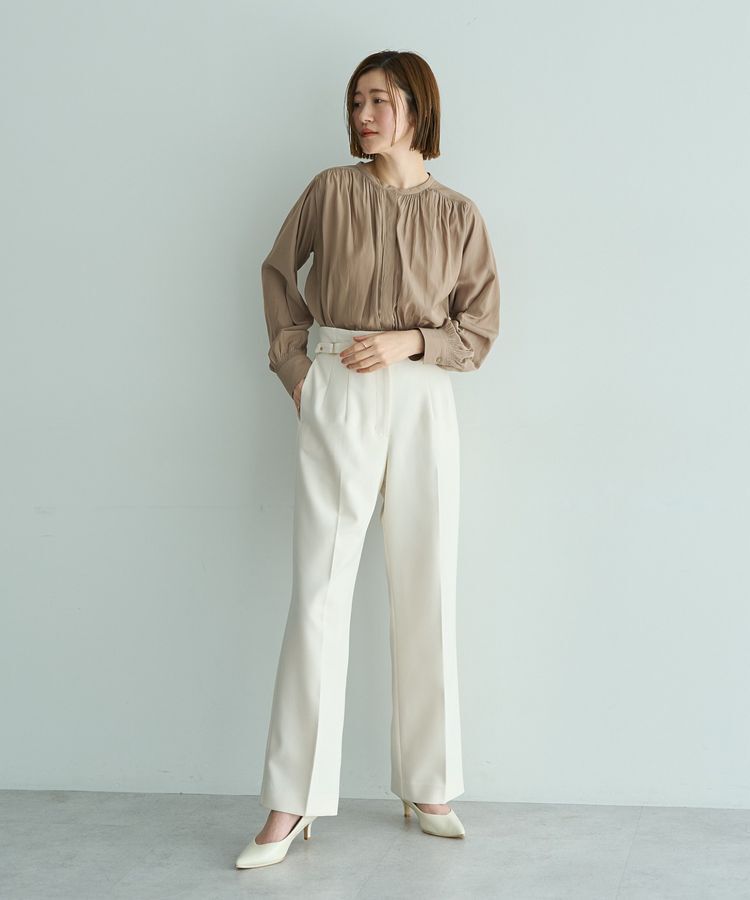 YECCA VECCA「ギャザーブラウス」|シャツ・ブラウス|