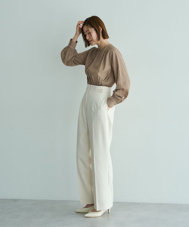 YECCA VECCA「ギャザーブラウス」|シャツ・ブラウス|