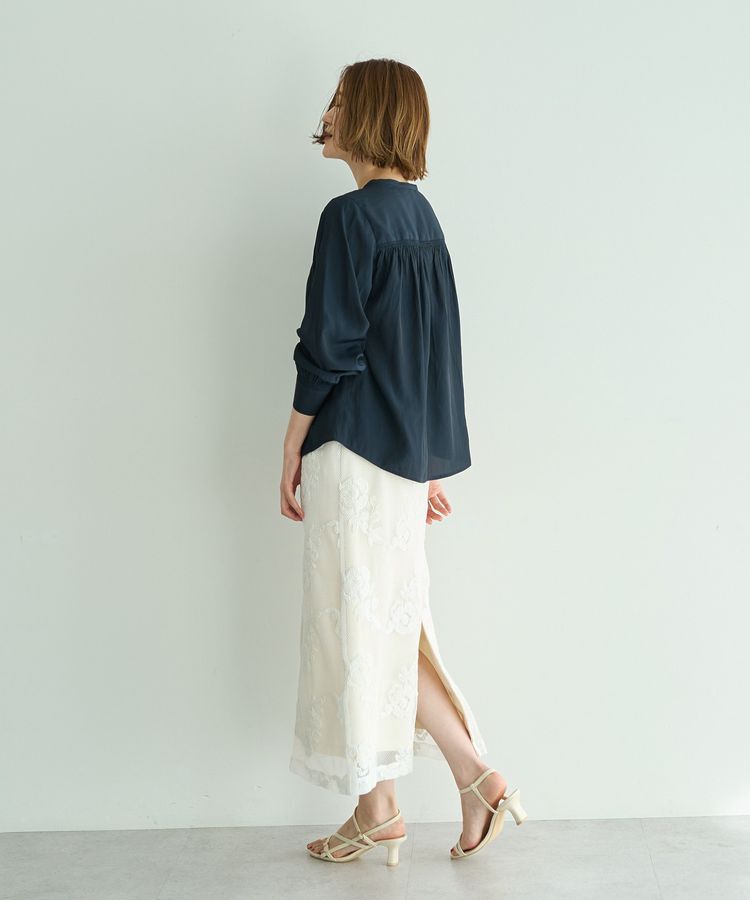 YECCA VECCA「ギャザーブラウス」|シャツ・ブラウス|