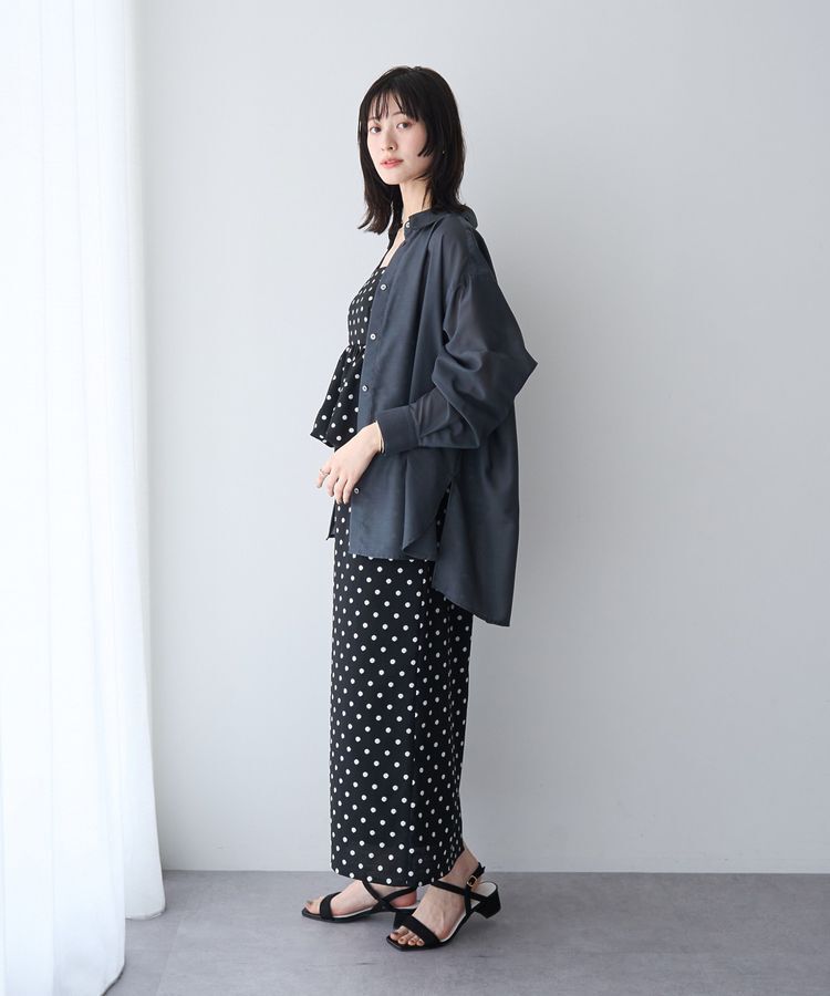 YECCA VECCA「バック釦シアーシャツ」|シャツ・ブラウス|