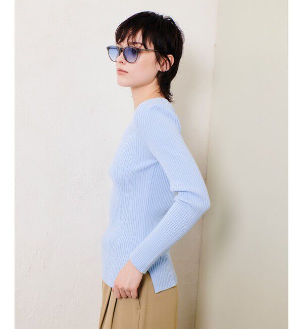 allureville「リブキリカエデザインプルオーバー」|ニット・セーター|