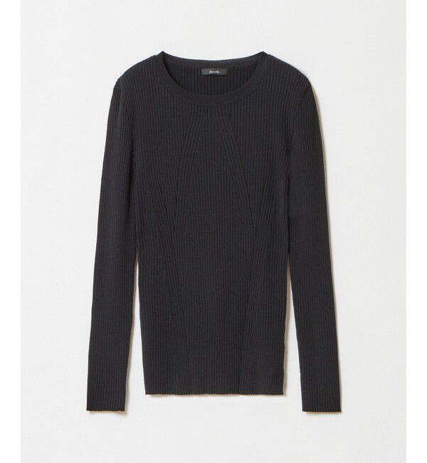 allureville「リブキリカエデザインプルオーバー」|ニット・セーター|