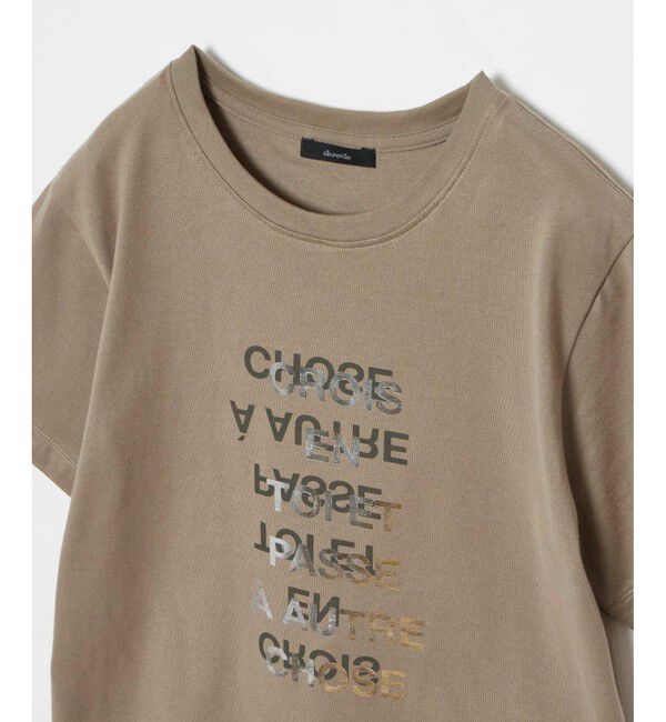 allureville「メタリックレイヤードロゴＴシャツ」|その他|
