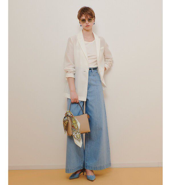 allureville「ライトオーガンジーシアージャケット」|テーラードジャケット|