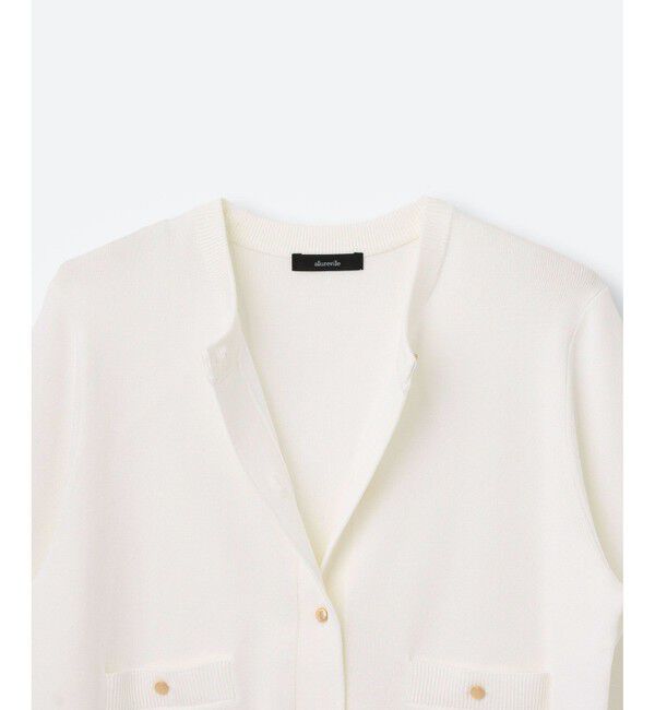 allureville「◇ポケットクルーカーディガン」|カーディガン|