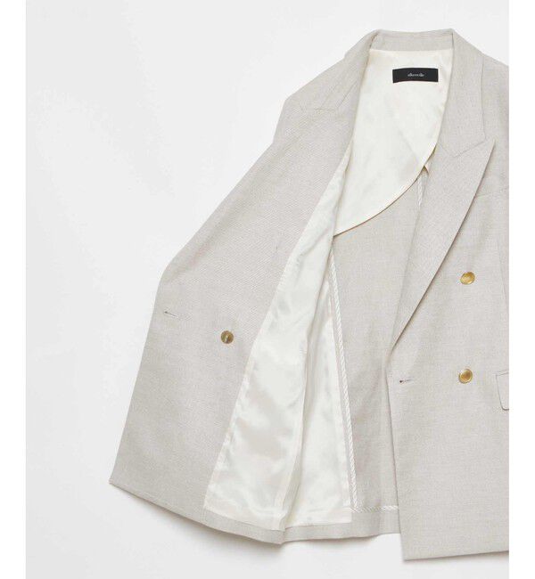 allureville「シャークスキンダブルブレストジャケット」|テーラードジャケット|