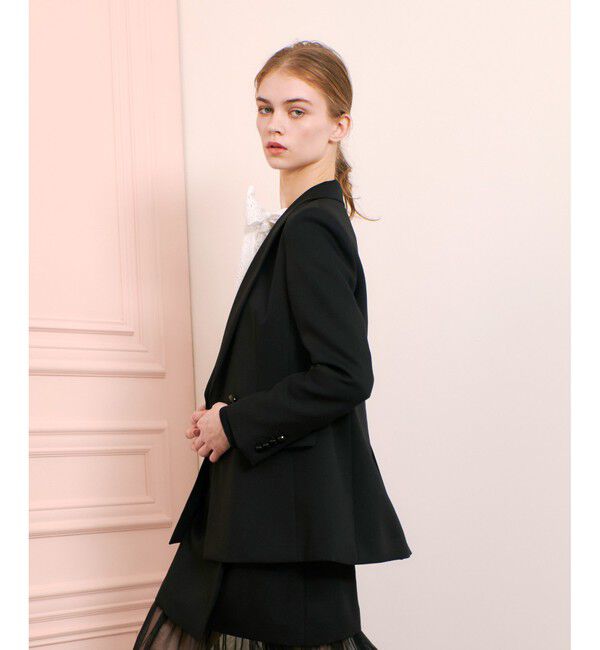 LOULOU WILLOUGHBY「【LOULOU WILLOUGHBY】マットオックスダブルジャケット」|テーラードジャケット|