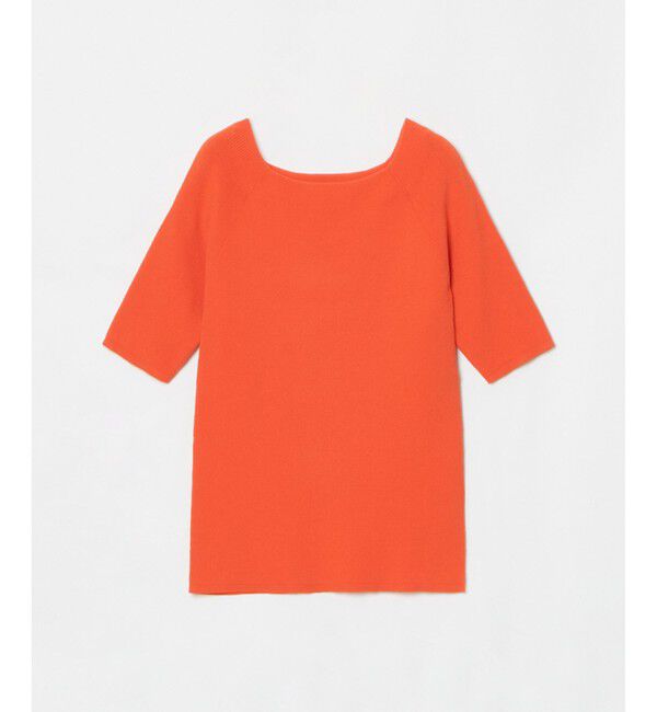 allureville「2WAY ネック5分袖プルオーバー」|ニット・セーター|