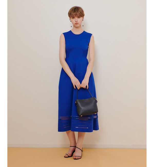 allureville「◇ウエストマークリブワンピース」|ワンピース|