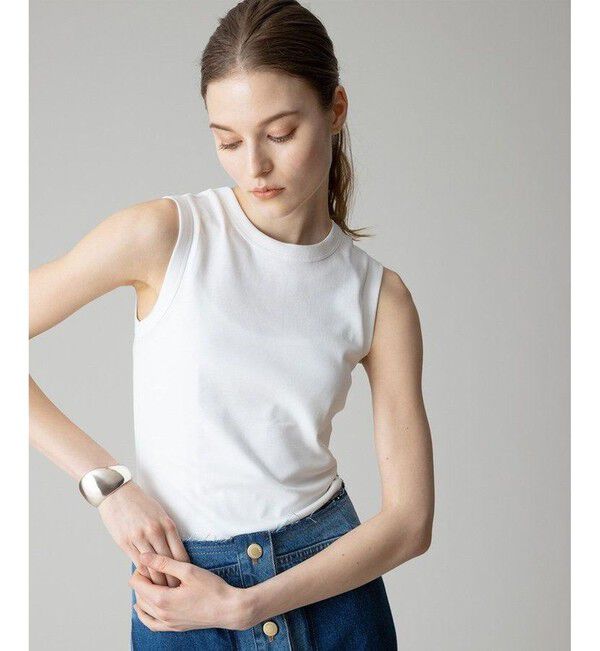 allureville「【FLORE FLORE(フローレフローレ)】ESME TANK」|Tシャツ・カットソー|ホワイト