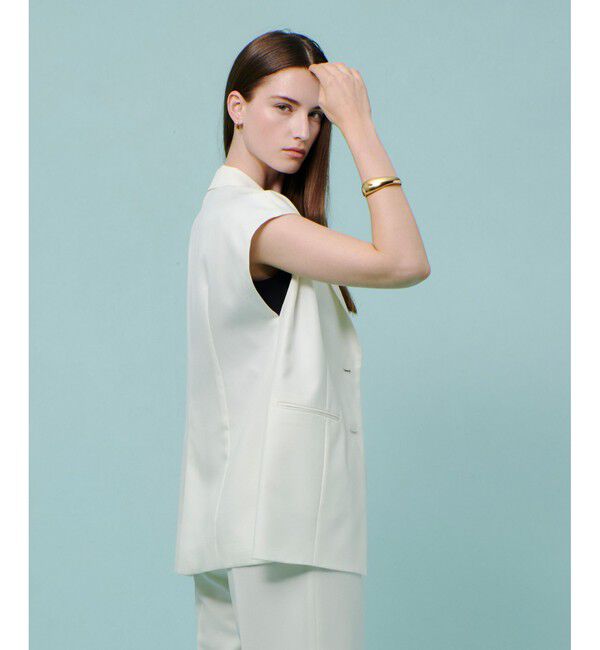 allureville「エアリービエラテーラードジレ」|ベスト・ジレ|