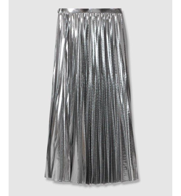 allureville「メタリック切替プリーツスカート」|スカート|