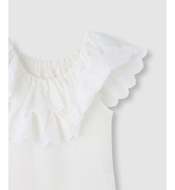 LOULOU WILLOUGHBY「【LOULOU WILLOUGHBY】レーススカラッププルオーバー」|Tシャツ・カットソー|