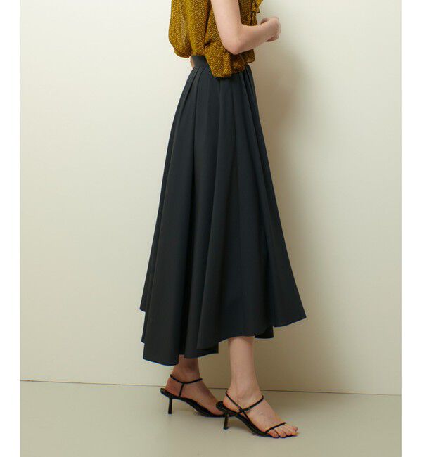 allureville「タイプライターイレギュラーヘムスカート」|スカート|