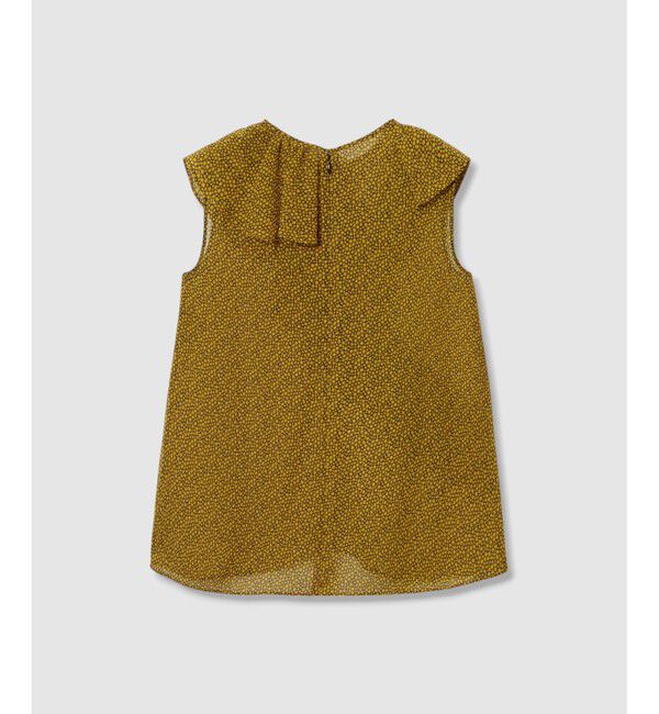 allureville「ルミナスプリントアシンメラッフルブラウス」|シャツ・ブラウス|