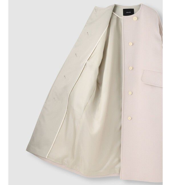 allureville「ノーカラーコクーンコート」|ダッフルコート|